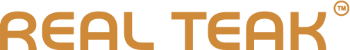 Real Teak Furniture Logotype yellow png